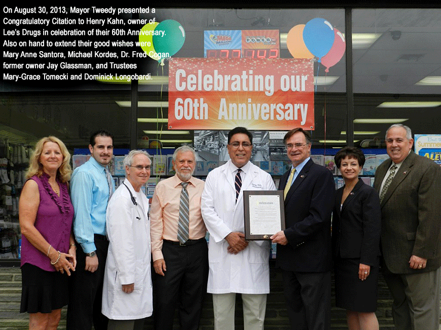 60th Anniversary Citation to Lee's Drugs 